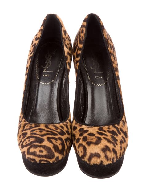 Yves Saint Laurent Animal Print Heels for Women 